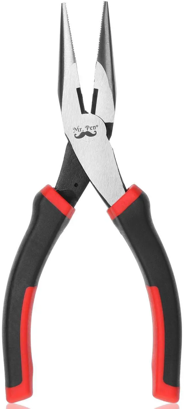 Main image of Needle Nose Pliers, 7 Inch, Long Nose Pliers | Needle Nose Pliers Tool, Pliers Needle Nose, Long Nose Pliers with Cutter, Wire Wrapping, Crafts, Jewelry Making Supplies