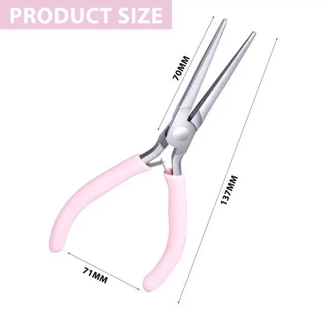 Alt view image 2 of 7 - 4.5 Inch Needle Nose Pliers - Small Jewelry Pliers with Comfort Grip Handles for Wire Wrapping Crafts & Jewelry Making