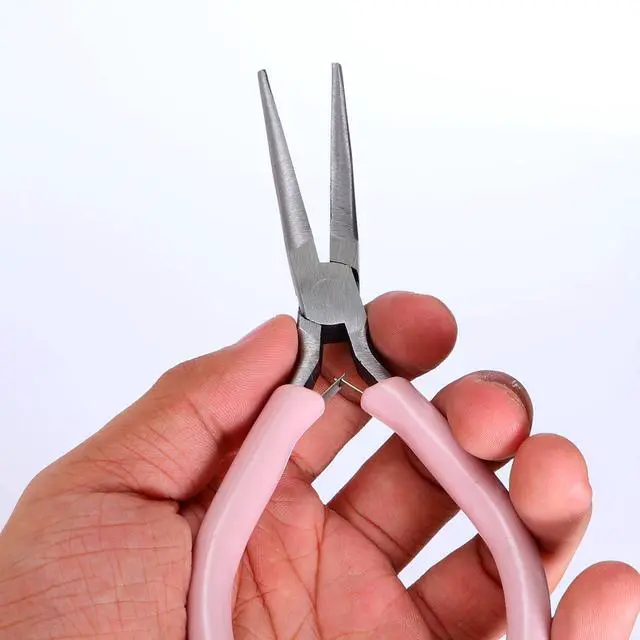 Alt view image 3 of 7 - 4.5 Inch Needle Nose Pliers - Small Jewelry Pliers with Comfort Grip Handles for Wire Wrapping Crafts & Jewelry Making