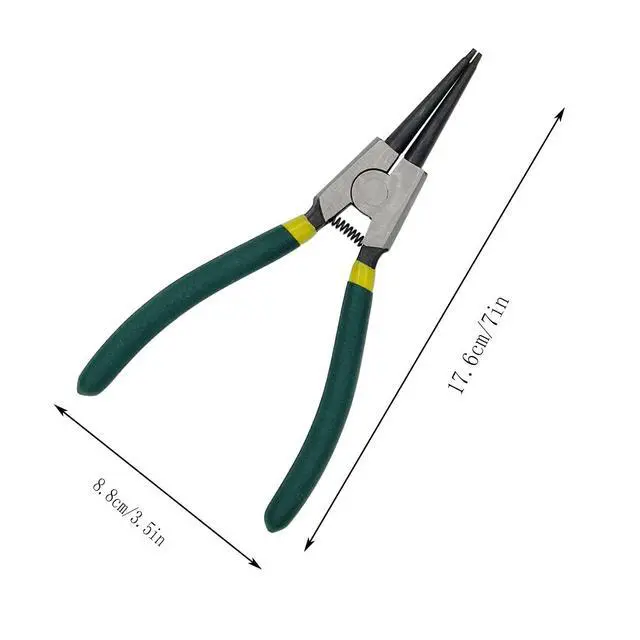 Alt view image 5 of 6 - Snap Ring PliersHeavy Duty Internal/External Circlip Pliers Ring Remove Retaining Pliers(7 Inch)