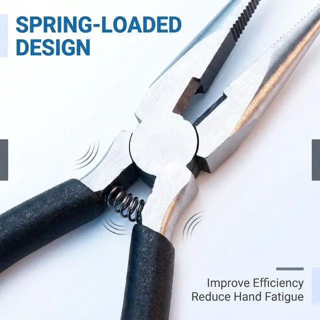 Alt view image 7 of 7 - 5" Mini Needle Nose Pliers, Long Nose Jewelry Making Pliers | Precision Small Needle Nose Pliers with Wire Cutter for Electronic Repair