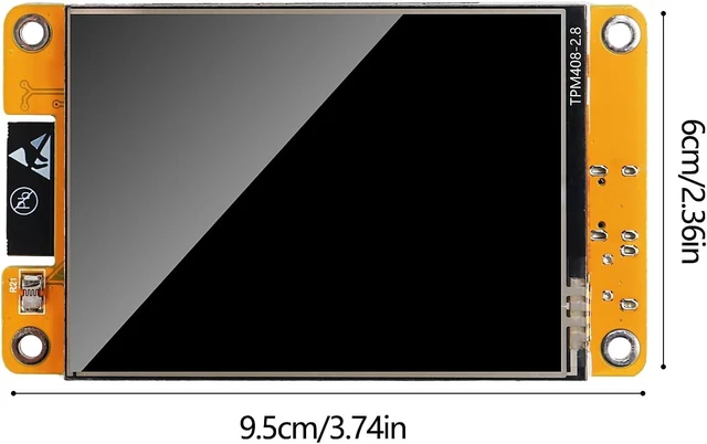 Alt view image 4 of 6 - 2-Pack 2.8" ESP32 Display with ILI9341 Driver & Acrylic Case, 240x320 Resistive Touchscreen