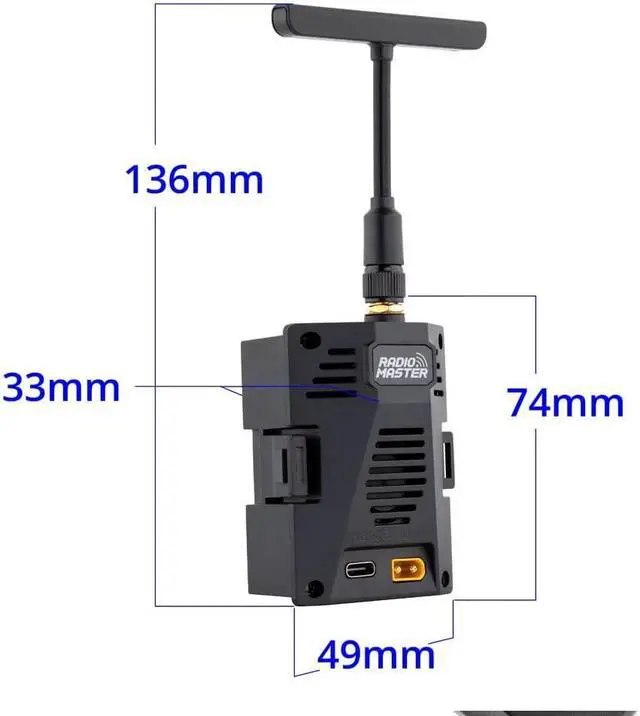 Alt view image 2 of 7 - Ranger Micro 2.4GHz ELRS Module for TX16S TX12 MKII