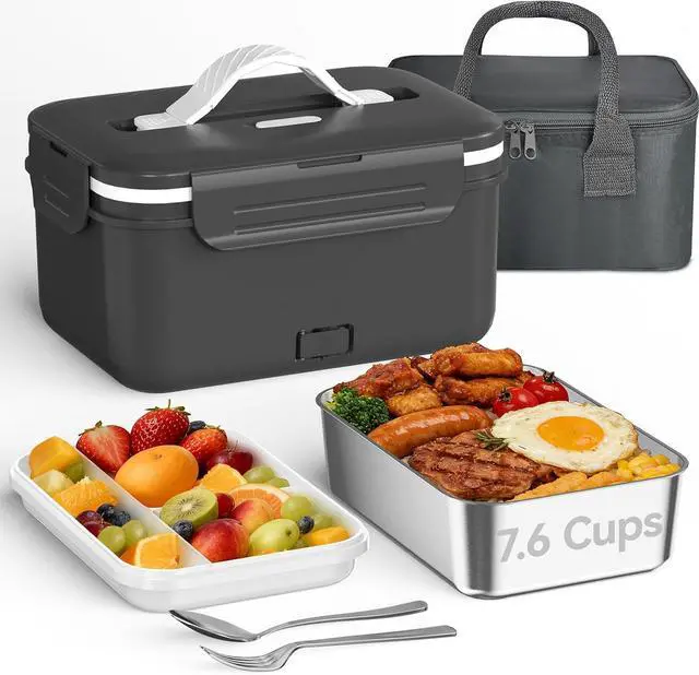 Main image of Cordless Electric Lunch Box with 8000mAh Battery, 1.8L/7.6-Cup Heated Lunch Box for Adults, Portable Self-Heating Food Warmer for Office Outdoor Work