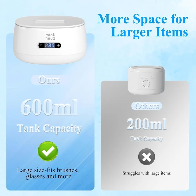 Alt view image 5 of 7 - 40kHz Ultrasonic Jewelry Cleaner Machine 5 Cleaning Modes, Professional Sterling Silver Sonic Cleaner for Jewelry, Watch Strap, Eyeglass, Ring & Dentures Cleaning