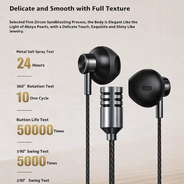 Alt view image 7 of 7 - Type-C In-Ear Karaoke Earbuds with Echo & Built-in Mic Real-Time Monitoring, 3 Reverb Modes, Wired Headphones for TikTok, Smule, StarMaker & Karaoke Apps