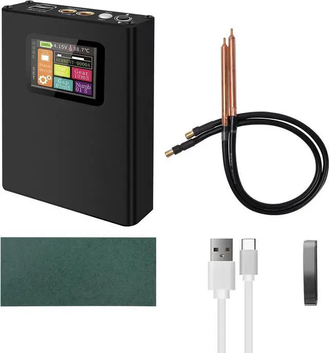Main image of Spot Welder, 30 Levels Adjustable Handheld Spot Welder with LCD Screen, Portable Rechargeable DIY Mini Spot Welding Machine with Nickel Belt and Spot Welding Pen for 18650