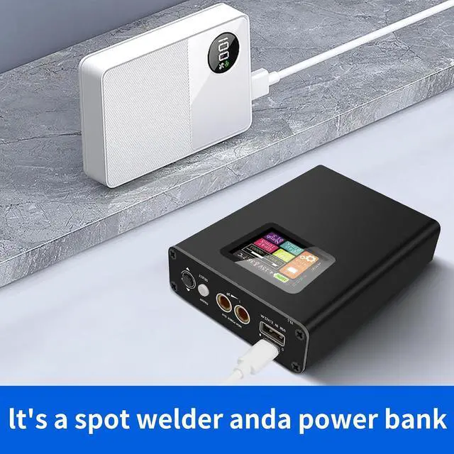 Alt view image 7 of 7 - Spot Welder, 30 Levels Adjustable Handheld Spot Welder with LCD Screen, Portable Rechargeable DIY Mini Spot Welding Machine with Nickel Belt and Spot Welding Pen for 18650