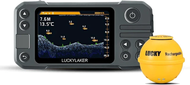 Main image of MT-202 Portable Wireless Fish Finder with Transducer Rechargeable Handheld Sonar Depth Finder for Kayak, Boat & Fishing