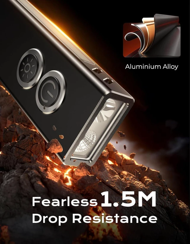 Alt view image 7 of 7 - 1300LM EDC Pocket Flashlight 5-in-1 (Spotlight/UV/Green Beam/Floodlight/Red LED) Rechargeable Magnetic/Clip Flat Light for Outdoor/Emergency/Work