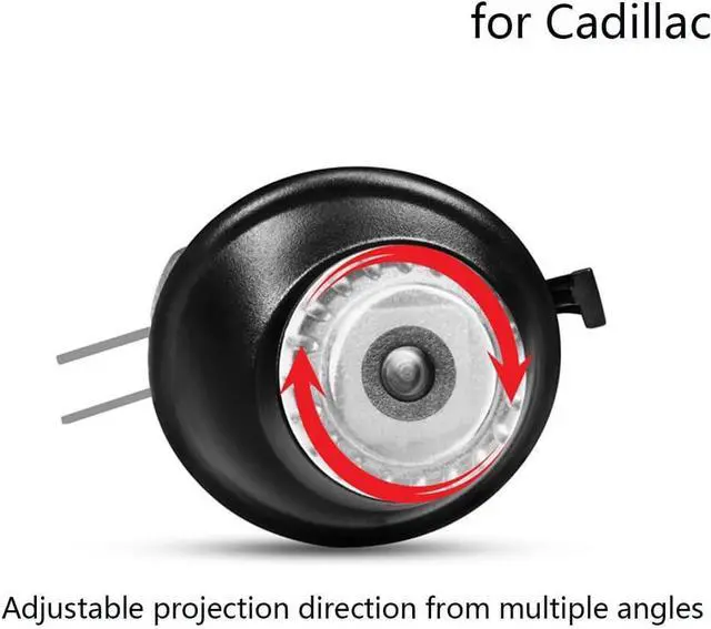 Alt view image 4 of 7 - 2Pcs Side Mirror Logo LED Welcome Light Projector Door Light Floor Light Accessories Suitable for Cadillac ATS 2013-2019 CTS 2014-2019 CT4 2019-2024 CT5 2019-2023 CT6 2016-2022