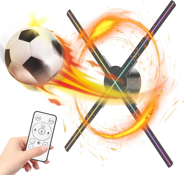 Main image of 22 Inch 3D Hologram Fan with 2000*1356PX Resolution & 678 HD LED Beads Holographic Advertising Projector with APP, Bluetooth Audio & WIFI (56CM)
