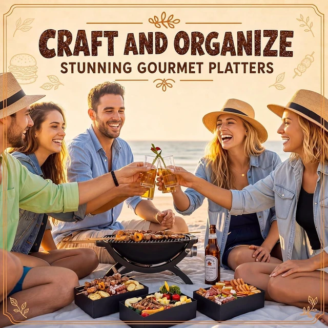 Alt view image 2 of 6 - 200 Pcs Kraft Food Trays 4 Corner Pop Up Disposable Foldable Cardboard Snack Tray for Movie Night, Parties, Stadiums & Theaters, Drink Holder (Black)