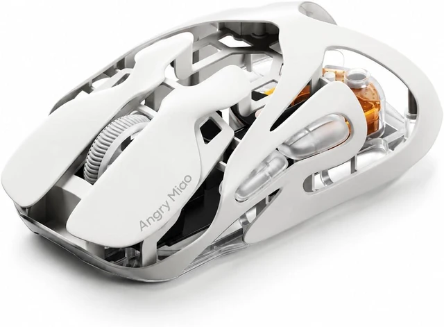 Main image of AM Infinity Wireless Gaming Mouse 49g Magnesium-Aluminum, PAW3950 30K DPI, 8K Polling, Anti-Double-Click Optical-Micro Switches, Hot-Swap Battery, Tri-Mode RGB for FPS