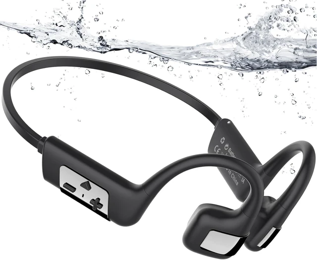 Main image of Bone Conduction Swimming Headphones IP68 Waterproof Bluetooth 5.4 Earbuds, Built-in 32GB MP3, Open-Ear Underwater Earphones for Swimming, Running & Cycling