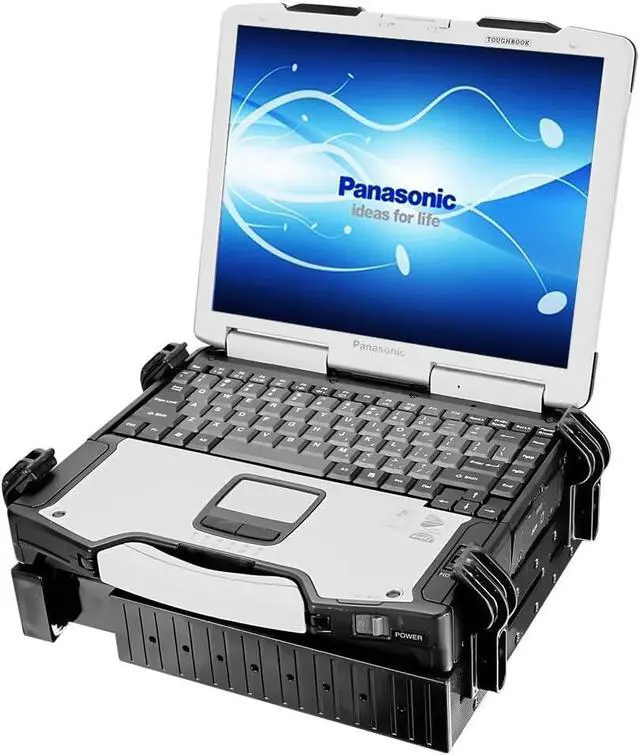 Alt view image 2 of 5 - Tough-Tray Universal Spring Loaded Laptop Tray for 10-16 Inch Laptops, Adjustable Vehicle Laptop Mount Holder for Cars, Trucks, Fleet & Workstations, RAM-234-3