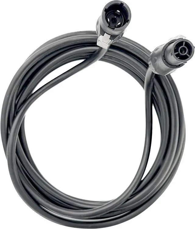 Alt view image 2 of 6 - 15' True1 Male to Female Jumper, Locking Power Cable, Black, IP65, 14 AWG