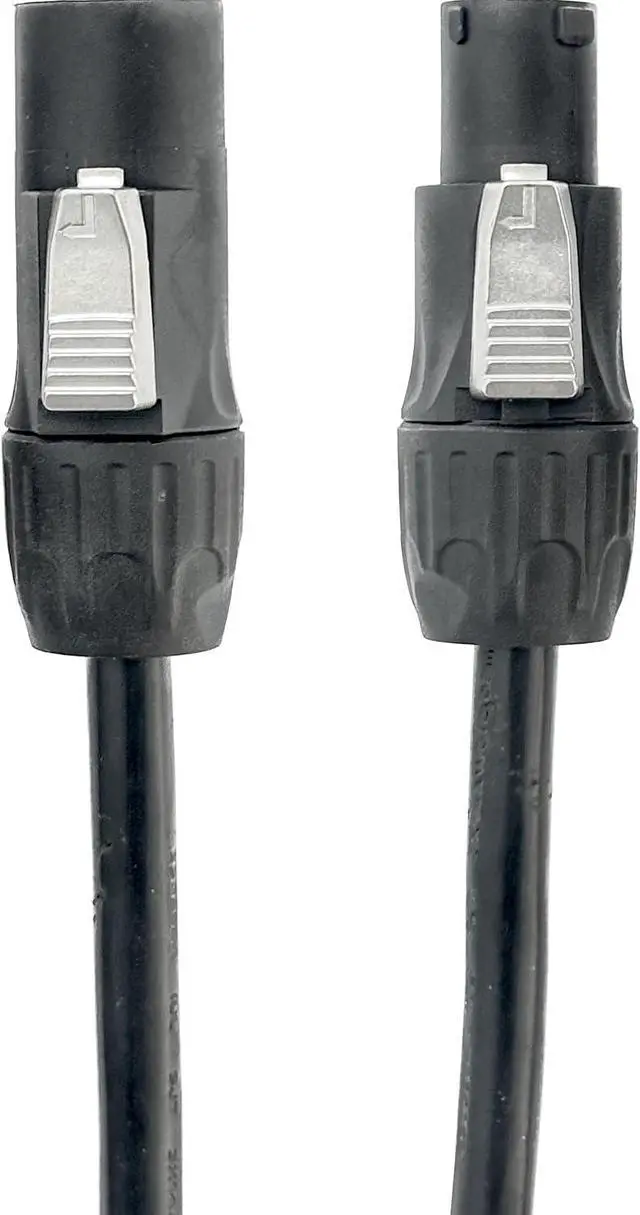 Alt view image 3 of 6 - 15' True1 Male to Female Jumper, Locking Power Cable, Black, IP65, 14 AWG