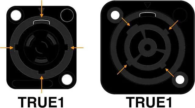 Alt view image 6 of 6 - 15' True1 Male to Female Jumper, Locking Power Cable, Black, IP65, 14 AWG
