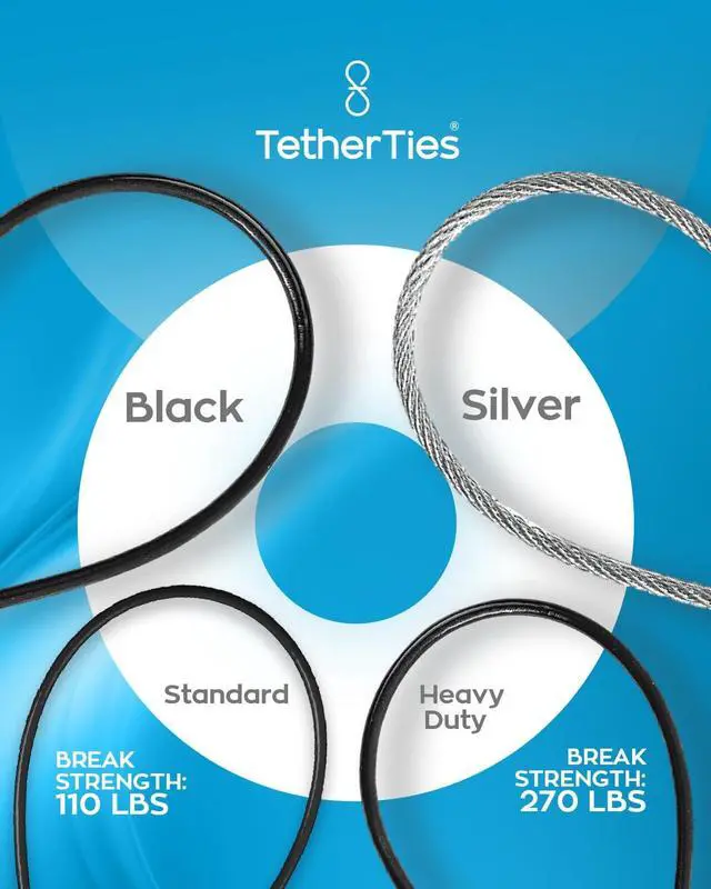 Alt view image 6 of 7 - Heavy Duty Cable Lock: A Tamper-Resistant, Pre-Assembled Stainless Cable Tether Kit for Computers, Adapters & Dongles - Includes a Free Crimping Tool for Easy Installation (Black, 10 Pack)