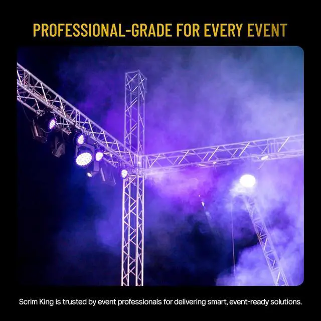 Alt view image 6 of 7 - Universal Scrim Clamp Compatible with Tripod Lighting & Speaker Stands for Event Decor & Stage Use - Durable Strong Grip Setup, Easy Install & Lightweight Accessory - Black - Pack of 4