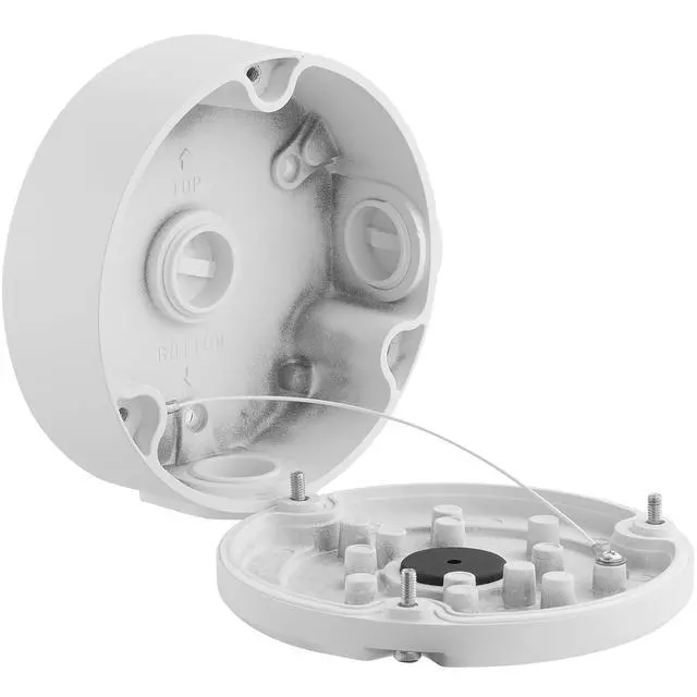 Alt view image 6 of 6 - Metal Junction Box Mount for Ubiquiti Unifi Camera, White | Metal, Compatible with Unifi Dome Turret Bullet Cameras, G3, G4, G5, G6, AI, Pro,Anti falling rope