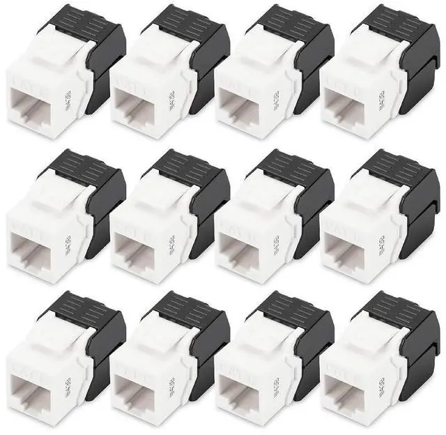 Main image of DN-93603 Keystone module Cat 6 12 units RJ45 network socket Cat.6 unshielded 250 MHz 1GBase-T 1 Gbit/s AWG 26 to AWG 22 tool-free installation
