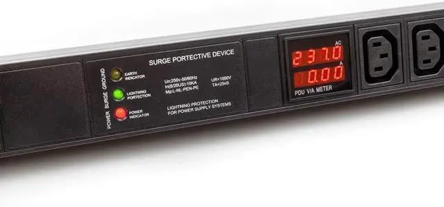 Alt view image 5 of 7 - Meter SPD Function with L6-30p Plug C13 30A 240V 6 Way PDU for Internet Data Centre (FJ-NZEU-4Y7C)