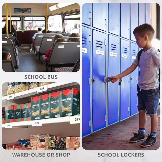 Alt view image 5 of 7 - 100 Pack Dry Erase Magnetic Labels 2x4 in - Magnetic Name Tags for Classroom Lockers School Bus - Classroom Magnets for Names - Magnet Labels for Whiteboard - Magnet Names Plates for Classrooms