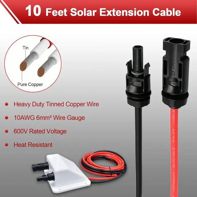 Alt view image 3 of 7 - Waterproof Double Cable Entry Gland with 10Ft 10AWG Soft Copper Cable,UV Resistance Dual Cable Entry Housing for Rv, Boat,Camper (with 10ft Cable)