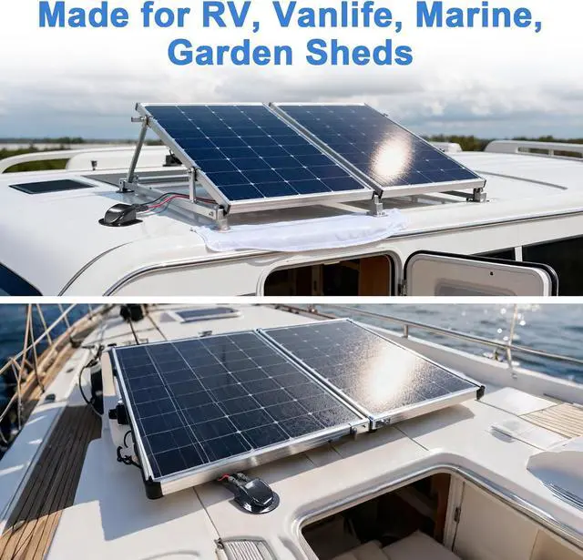 Alt view image 5 of 7 - Solar Cable Entry Gland with10AWG Solar Extension Cable Compatible with MC4, Weatherproof Roof Cable Entry Housing for RV Camper Van Boat Shed Garage (10 FT)