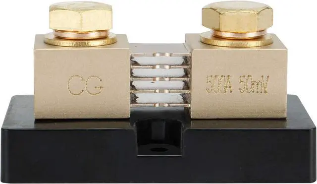 Alt view image 2 of 7 - CG 500A 50mV Ampere Electrical Digital DC Current Shunt Resistor for amp Panel Ammeter Current Measurement Tester Gauge