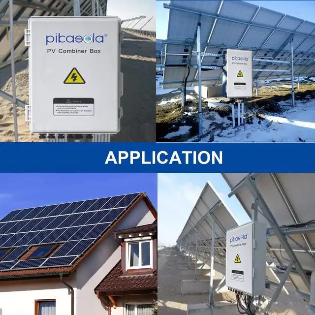 Alt view image 7 of 7 - PV Combiner Box, 6 String Solar Combiner Box with 15A LED Fuse, Lightning Arreste and 63A Air Circuit BreakerCombiner Box for Solar Panel On/Off Grid System, IP65 Water Resistant