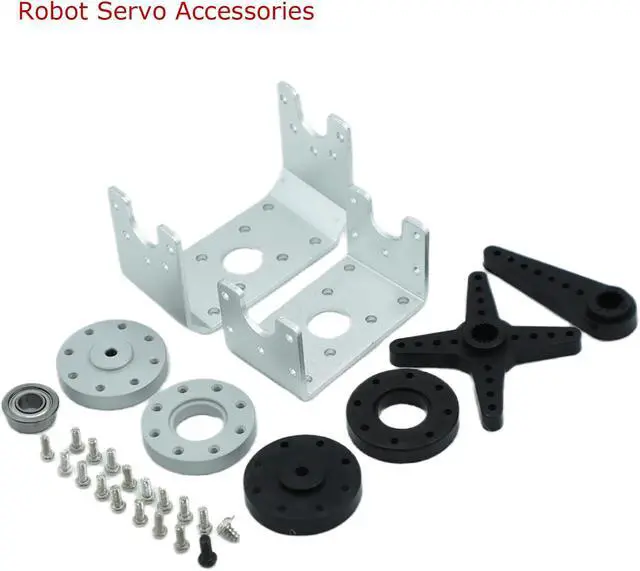 Alt view image 6 of 7 - 150KG Robot Servo Motor 12V High Voltage High Torque Steel Gear Large Digital Steering Servos with Mount Brackets