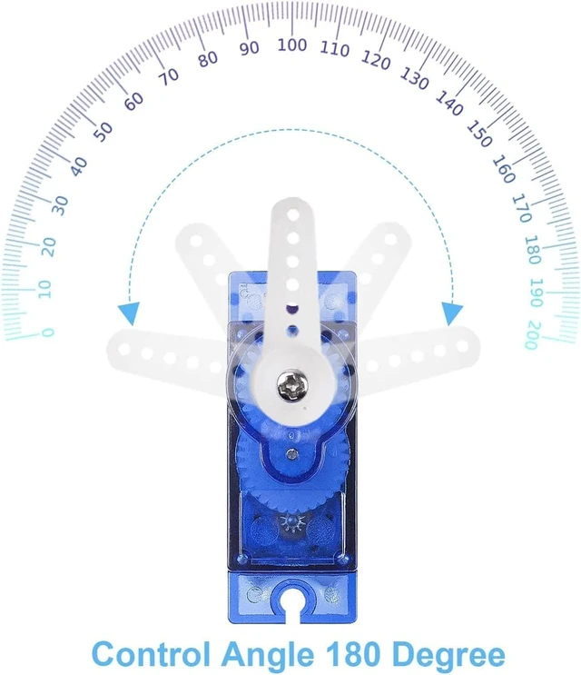 Alt view image 6 of 7 - SG90 9g Micro Servo Motor for RC Car, Robot, Boat & Plane, 20 Pcs