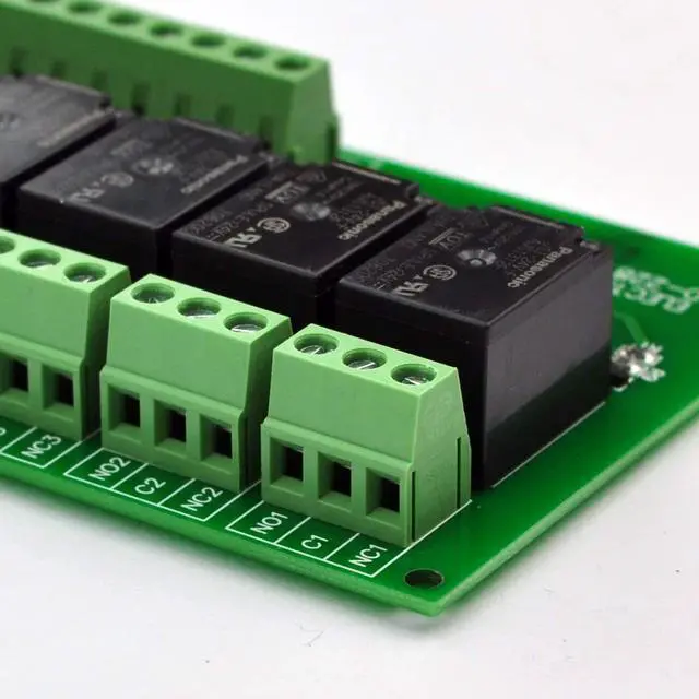 Alt view image 5 of 7 - 8 Channel 10Amp SPDT Power Relay Module Board (Operating Voltage: DC 12V)