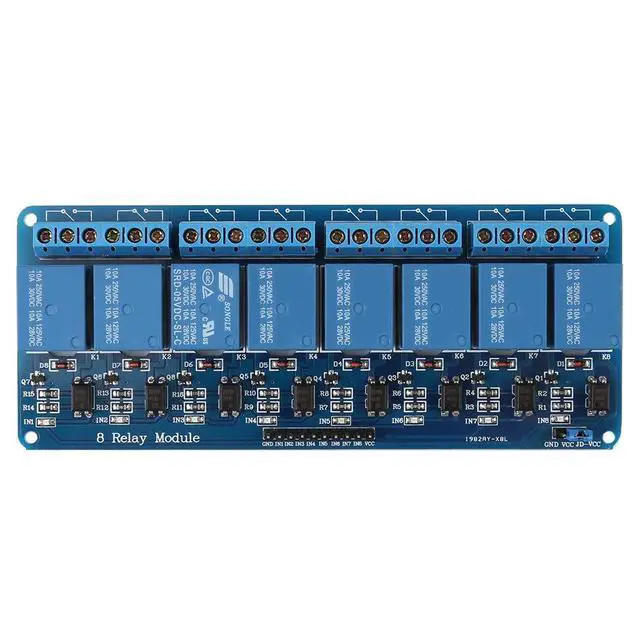 Alt view image 7 of 7 - Ethernet Control Module LAN WAN Network Web Server RJ45 Port and 8 Channel Relay Controller Board