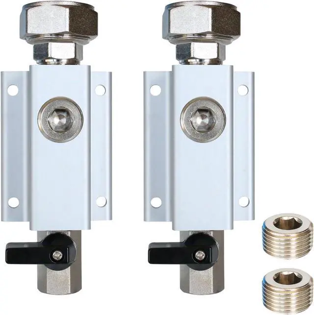 Main image of 2PCS 3/4'' Compressed Air Outlet Kit, 1/2 Inch NPT Outlet Port, Only for 3/4 Inch Compressed Air Piping System, Equipped with Straight Air Piping Fittings and Brass Valves