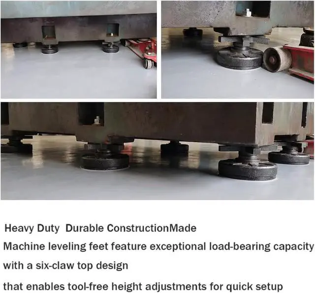 Alt view image 6 of 6 - Heavy Duty leveling Feet ,3300 lb Capacity ,M16 Thread,5.12" Dia Base,1 Pcs