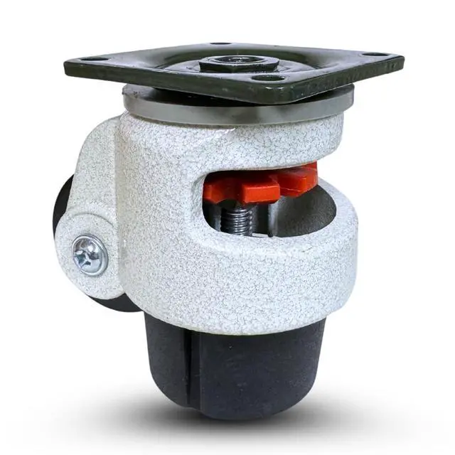 Alt view image 3 of 6 - - Retractable Leveling Machine Casters - 4 Pack - 2,400 lbs Per Set - Premium Quality - Heavy Duty Machine Retractable Casters - 600 lbs Capacity Each Caster - New Improved Design!