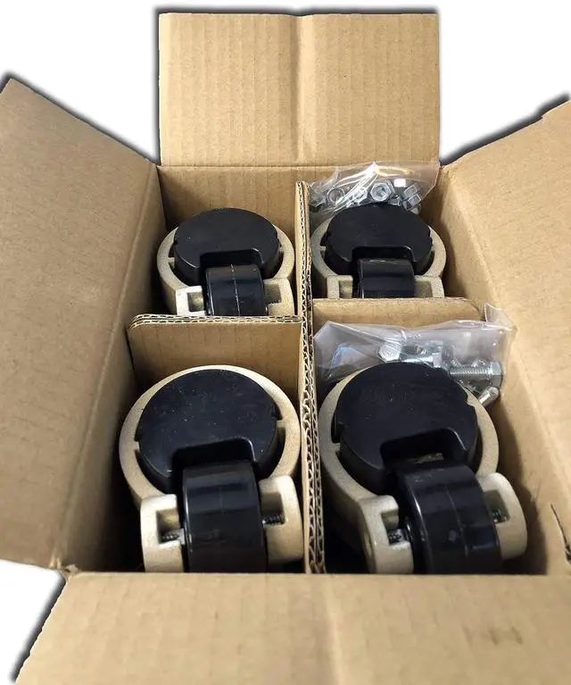 Alt view image 6 of 6 - - Retractable Leveling Machine Casters - 4 Pack - 2,400 lbs Per Set - Premium Quality - Heavy Duty Machine Retractable Casters - 600 lbs Capacity Each Caster - New Improved Design!