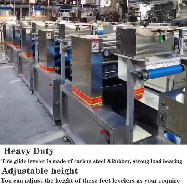 Alt view image 5 of 7 - Heavy Duty Leveling Screw Leg,Leg Leveler 3.14" Dia Base,Adjustable Leveling feet M16 Thread, 2600 Lb Capacity,Capacity for Workbench, Machine, Cabinet, (D80xM16x100,4 Pcs,Black)
