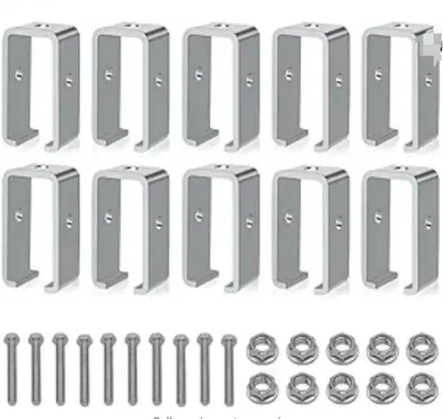 Main image of Channel Trolley Track Hanger Bracket for UNISTRUT Strut Channel, 1-5/8 Intermediate Support Hange Bracket for All 1-5/8" Channel Trolley Track (10 Pack)