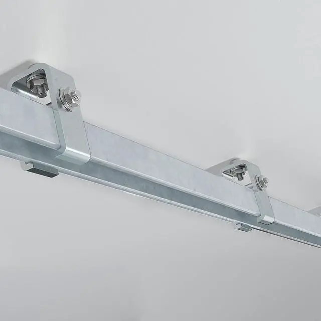 Alt view image 5 of 7 - Channel Trolley Track Hanger Bracket for UNISTRUT Strut Channel, 1-5/8 Intermediate Support Hange Bracket for All 1-5/8" Channel Trolley Track (10 Pack)