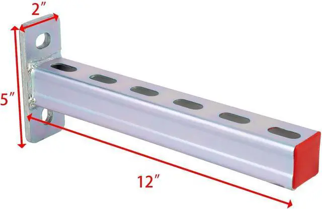 Alt view image 2 of 5 - 4 Pack Fasteners Braces,Steel Bracket,Steel Frame Stands, Display Stands, Pipe Stands, Metal Support Channel