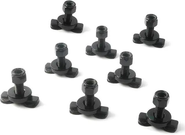 Alt view image 2 of 6 - 8-Pack L-Track Double Lug Threaded Stud Nut Fitting Tie Down