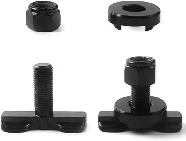 Alt view image 3 of 6 - 8-Pack L-Track Double Lug Threaded Stud Nut Fitting Tie Down