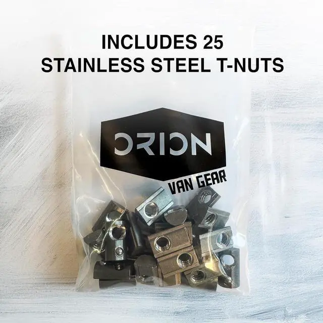 Alt view image 4 of 7 - 10 Series 1/4"-20 Stainless Steel Self Aligning Roll-in T-Nuts with Ball Spring (25-Pack) 8020-Compatible T Slot Hardware for Aluminum Extrusion