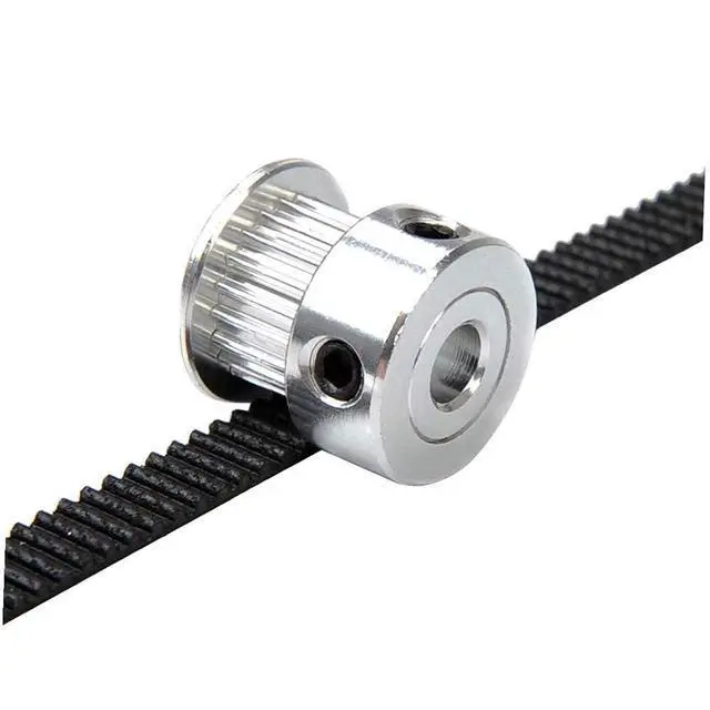 Alt view image 6 of 7 - 5M GT2 Timing Belt 15mm Width + 4pcs 20 Teeth 5mm Bore Timing Pulley Wheel + 4pcs 20 Toothless Bore 5mm Idler + 4pcs 20 Tooth Bore 5mm Idler,for 3D Printer