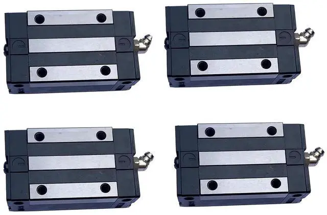 Main image of HGH20CA Linear Slider Bearing Blocks 4Pcs,20mm HG20 Linear Motion Ball Bearing Carriage Slider Sliding CA Block for Square Linear Slide Guide Guideway Rail HGH20 HGR20 as CNC Kit Part Replacement